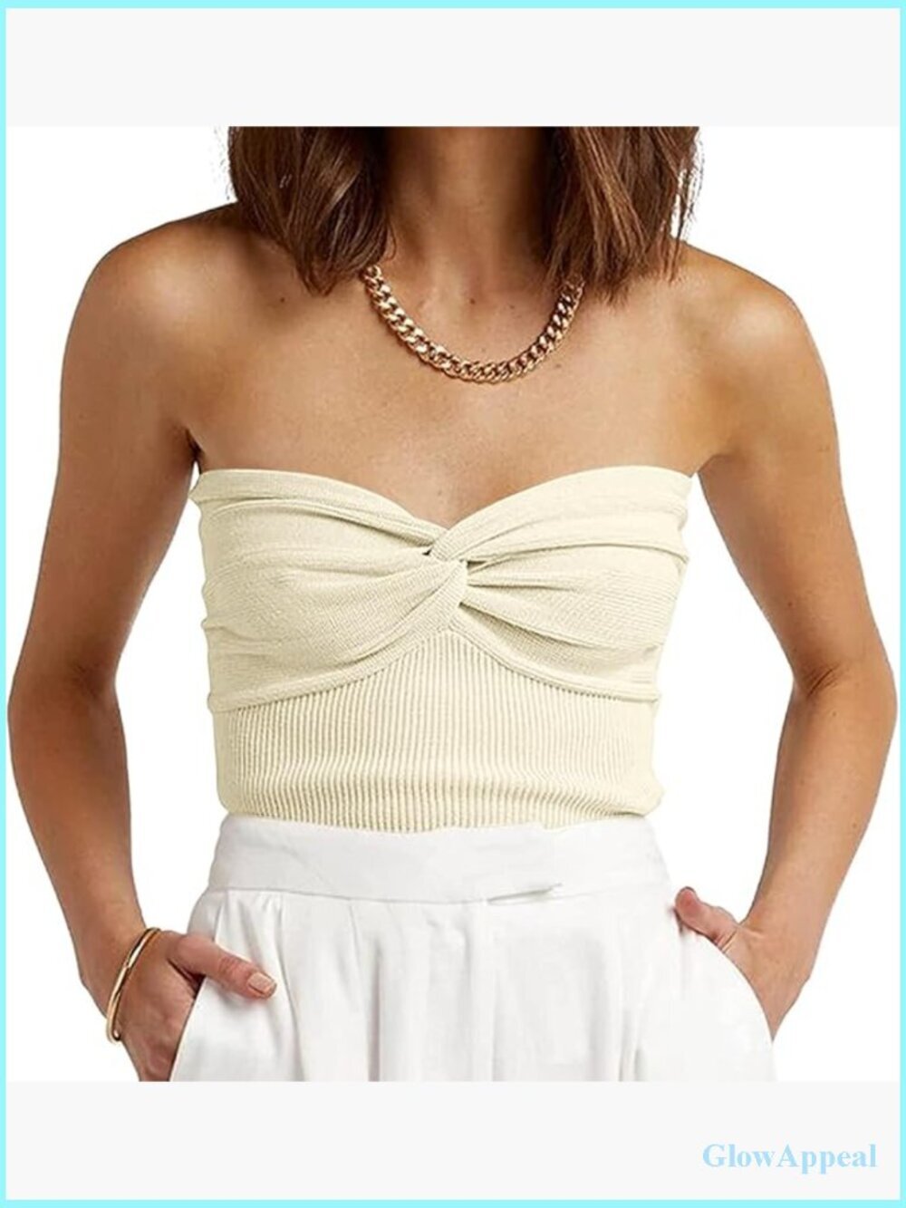 Strapless Ribbed Knit Tube Top Sweetheart Neckline Y2k Crop